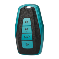 Étui de protection souple en TPU à texture cuir pour clé de voiture GEELY Emgrand X7 Sport GT EC Proton 7 LC2 GC2, avec porte-clés et sac