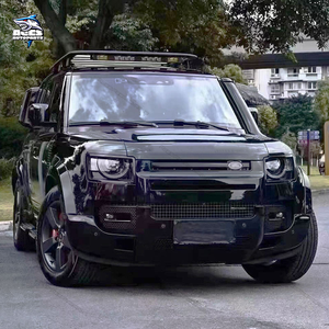 Kit de carrocería negra brillante para Land <span class=keywords><strong>Rover</strong></span> Defender, parachoques delantero y trasero, embellecedores de rueda, cubiertas de luz trasera, faldas laterales, puntas, kit de carrocería - Product Image 3