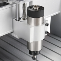 Hete Aanbieding Hobby Mini CNC 6040 2.2KW Spindelmotor Desktopfrees Kleine CNC Router 4-assige 6040 voor Hout PCB Messing Aluminium Acryl
