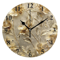 Jam Dinding Analog Quartz MDF Custom dengan Gambar Pribadi, Foto Kustom, Bertenaga Baterai, Dekorasi Ruang Tamu, Still Life