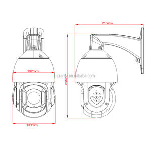 Caméra de surveillance intelligente IR 100M d'entrepôt avec caméra de sécurité dôme <span class=keywords><strong>REOLINK</strong></span> PTZ à montage en coin - Product Image 6