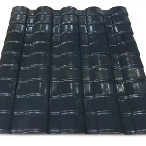 Bamboo resin roof tiles ASA sheets Plastic corrugated roof panels for Building