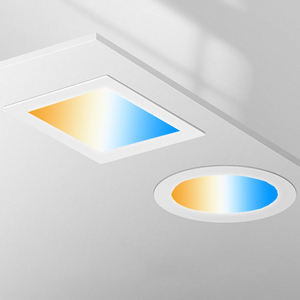 Benory 24v 6w 12W 双白光 2000-6000k 色温可调 薄型 LED 面板灯 Dali DT8 GVS KNX Tuya Wifi <span class=keywords><strong>PWM</strong></span> 调光 Loxone Tree 平板灯 - Product Image 1