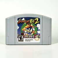 Prix direct usine 2 en 1 autocollants carte de jeux vidéo Transparent gris ABS anglais 64 bits cartouche de jeu Chrono Trigger Ds FCC