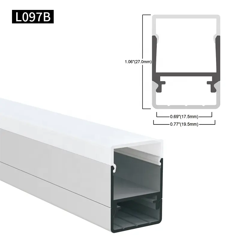 Hot Selling LED Channel Track Recessed Mounted Aluminium Profile For Leds Lighting Strip SMD 2835 LED Profile Light