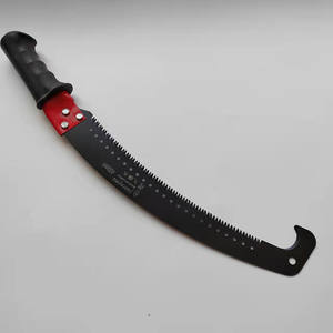เลื่อยมือเหล็กคาร์บอนสูง 350 มม. ใบเลื่อยโค้งสีดำ สำหรับตัดแต่งสวน ตัดต้นไม้ผลไม้ - Product Image 5