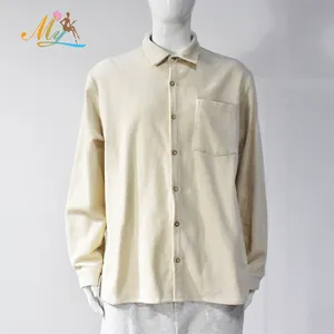 봄과 가을을 % s 주문 mens 백색 overshirt 재킷 코듀로이 셔츠 남자