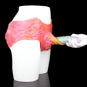 Gode creux bête arc-en-ciel StrapOn Boxer Gode pantalon imperméable pénis manchon réutilisable Silicone sous-vêtements lesbiennes Gay Sex Toys - Product Image 5