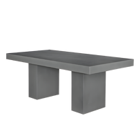 Table à manger en béton résistant aux intempéries du Vietnam, résistante aux taches, design moderne, capacité de 4 personnes, marque LDK Precast