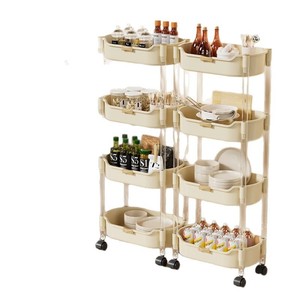 Carrito <span class=keywords><strong>de</strong></span> Almacenamiento Móvil <span class=keywords><strong>de</strong></span> Dos Niveles, <span class=keywords><strong>Pequeño</strong></span>, <span class=keywords><strong>de</strong></span> Plástico, para <span class=keywords><strong>Cocina</strong></span>, Marca Cedar Space - Product Image 5