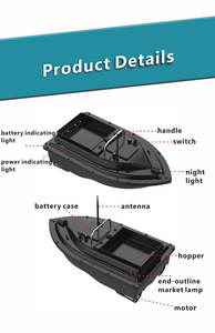 500M 16GPS自動ナビゲーションRCコイ釣り餌ボートナイトライト2KG負荷40給餌ポイントリモートコントロール<span class=keywords><strong>2</strong></span>フィッシュファインダー餌 - Product Image 6