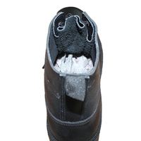 Bottes en cuir décontractées noires pour hommes CXXM, chaussures tactiques à semelles épaisses en caoutchouc avec tissu Oxford en cuir