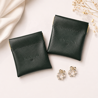Pochette de voyage de luxe en cuir PU avec fermeture magnétique, compartiment secret, logo personnalisé, anti-rayures, pour bijoux OEM