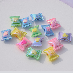 Acrylic Candy <b>Beads</b> Rectangular With Straight Hole For Jewelry Making Multicolor Spring 2023 Jinhua Origin SZ37 - Product Image 1