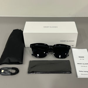 V03 AI 스마트 촬영 안경 500만 화소 카메라 UV400 광학 렌즈 동영상 노이즈 감소 AI 인식 실시간 번역 - Product Image 1