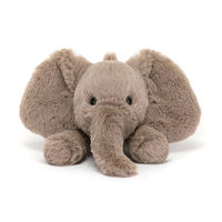 Peluches confortables en forme d'éléphant pour jeunes, super douces, en coton PP, 11-30 cm, cadeaux du Nouvel An, vente en gros