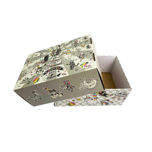 Logo Printing Corrugated Banker Carton base and lid corrugated box cardboard kraft box base and lid
