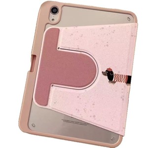 Funda Transparente de Cuero con Diseño de Cachorro Blanco para iPad Air 4/5, iPad Pro 2024, iPad 7/8/9/10ª Generación - Product Image 5