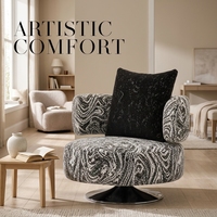 Fauteuil d'appoint individuel en tissu, rembourré, pour salon et appartement, vente directe usine, OEM/ODM, offre spéciale
