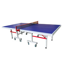 L'usine fournit directement une table de tennis de table pliable en MDF de 18mm pour le divertissement.