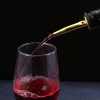 Accessoire Barware Aérateur de vin en acier inoxydable Verseur Bouchon de bec de bouteille de vin avec bouchon scellé