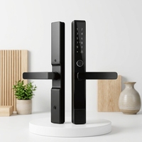 Serrure de porte intelligente en alliage d'aluminium en gros pour portes en aluminium, acier et laiton – Application TTLock, entrée sans clé biométrique, sécurité cloud