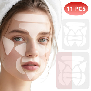 16 pezzi riutilizzabili in Silicone Anti-rughe <span class=keywords><strong>patch</strong></span> lavabili per viso per occhi bocca linea sorriso per le cure infermieristiche - Product Image 1