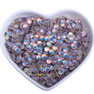 Juli gros nouvelles couleurs cristal Non Hotfix strass dos plat moka <span class=keywords><strong>opale</strong></span> strass en gros en vrac emballage - Product Image 4