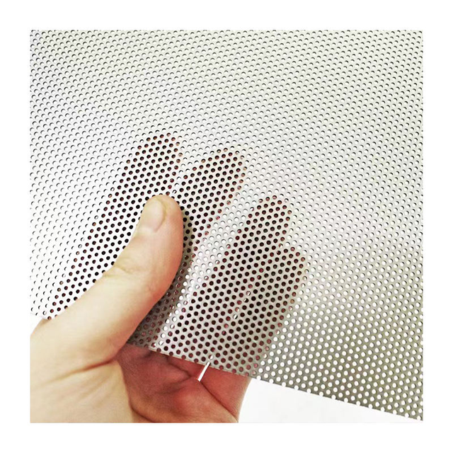 Stainless Steel Wire Perforated Round Hole Mesh Speaker Grille with Bending and Cutting Services