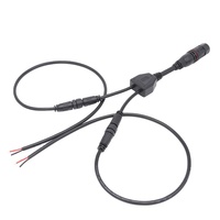Driver Led personnalisé éteindre connecteur cc à la disposition du câble d'éclairage LED connecteur Y avec fil ouvert/connecteur mâle femelle