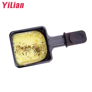 Poêle à fromage miniature carrée moderne, écologique, antiadhésive, en aluminium, avec fond en <span class=keywords><strong>fonte</strong></span>, compatible avec les cuisinières à induction, utilisation intérieure/extérieure - Product Image 4