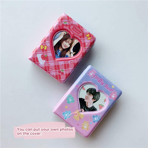 Mini Album Fotografico Ecologico in Silicone PVC con Logo Personalizzato, Portachiavi per Photocard Kpop da 2/3 Pollici a Forma di <span class=keywords><strong>Cuore</strong></span> Cavo - Product Image 2