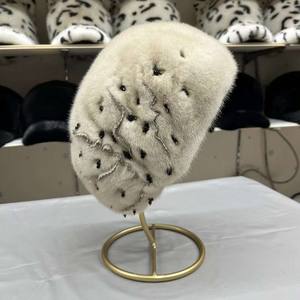 Sombrero <span class=keywords><strong>de</strong></span> boina <span class=keywords><strong>de</strong></span> lujo <span class=keywords><strong>de</strong></span> invierno <span class=keywords><strong>de</strong></span> alta calidad MWfur, calentador <span class=keywords><strong>de</strong></span> cabeza, gorra <span class=keywords><strong>de</strong></span> piel <span class=keywords><strong>de</strong></span> visón para adultos, sombrero <span class=keywords><strong>de</strong></span> piel <span class=keywords><strong>de</strong></span> visón Real para <span class=keywords><strong>madre</strong></span> para dama - Product Image 3