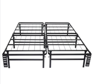 Cadre de lit queen-size pliable de luxe moderne, lit en métal de haute qualité démontable pour chambre à coucher ou hôtel