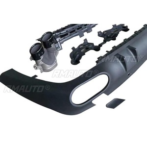Diffuseur de pare-chocs arrière, lèvre de spoiler, séparateur et embout d'échappement pour Mercedes Benz CLS C257 2018+ - Pièce de modification et accessoire automobile - Product Image 3