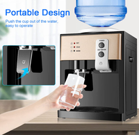 Refroidisseur d'eau de comptoir de bureau à domicile de style moderne Distributeur d'eau chaude et froide de bureau portable de petite taille pour bouteille de 5 gallons