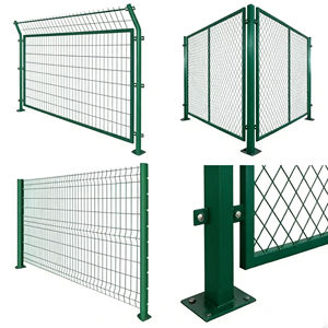 Clôture en treillis métallique galvanisé enduit de PVC, durable, 2,4 m, <span class=keywords><strong>pour</strong></span> la sécurité extérieure, jardin, cour, contrôle des foules, délimitation - Product Image 2