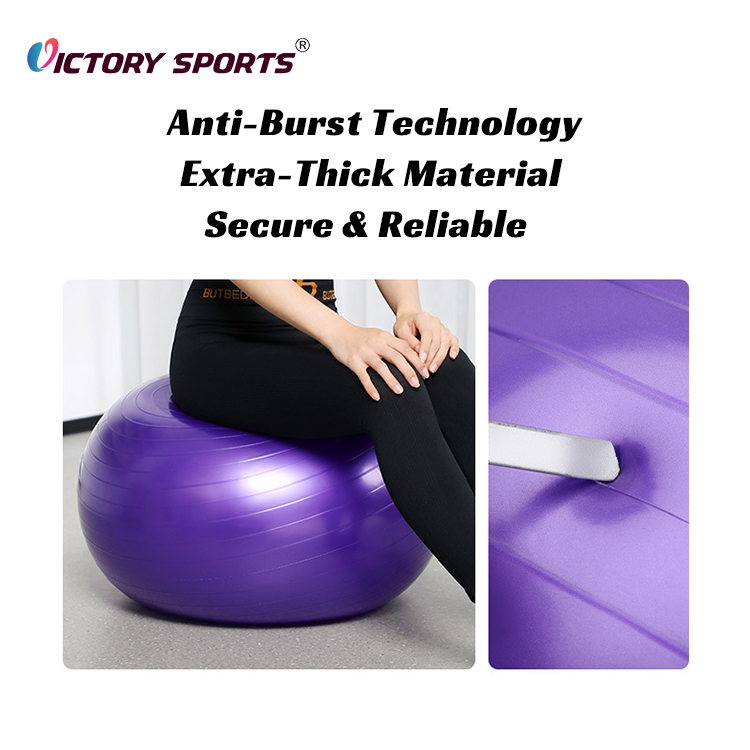 KAYMAN Gymnastikball Anti-Burst - Rutschfeste Ringe Für Yoga & Pilates