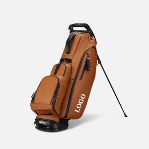 Lightweight Leather <b>Golf</b> <b>Bag</b> 14 Way <b>Golf</b> Cart <b>Bag</b> Waterproof Custom Logo Nylon <b>Golf</b> <b>Bags</b> for Sports Travel - Product Image 2