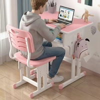Table d'étude pour enfants, bureau d'écriture pour élèves du primaire, bureau réglable pour les devoirs, mobilier de classe, ensemble scolaire