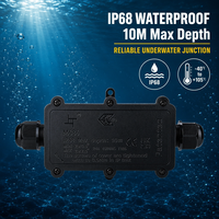 Boîtier de jonction étanche IP68 M686-2B 2 voies Greenway PC 24A 450V 0,5-2,5mm² à verrouillage par vis -40°C à +105°C Certifié ETL CE UKCA RoHS
