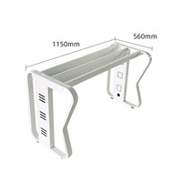 Supports papillon blancs de plusieurs tailles pour mobilier de bureau, accessoires de cadre en acier, pieds et supports de table de conférence