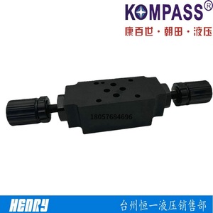 Válvula de Control de Flujo KOMPASS MSW-02-X, Válvula de Estrangulamiento Apilable, Válvula Hidráulica - Product Image 4