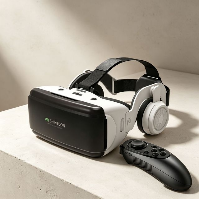 VR Box 3D VR Glasses Virtual Reality Headset Support 360 Panorama Large Screen Adjustable Pupil Distance Eye Protection