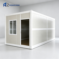 Maison conteneur pliable avec performance imperméable, design élégant, options de couleurs variées