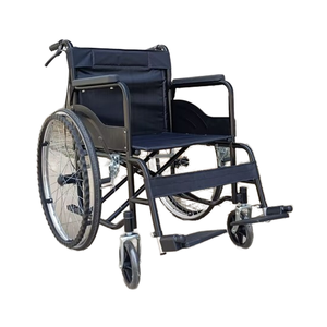 Lichtgewicht Draagbare Handmatige Koolstofstalen Rolstoel Voor Ouderen/Gehandicapten Nieuwe Opvouwbare Zachte Stoel Trolley Ce Gecertificeerd Comfortabel - Product Image 5