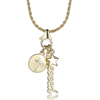 Collier à breloques pour femme en argent sterling 925 Kirin, forme étoile, plaqué or, chaîne à maillons, breloques à clipser DIY pour le quotidien