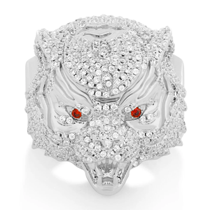 Anillo de moissanita de diamante helado estilo Hip Hop pulido de grado Premium, acabado chapado en oro y plata brillante, regalo Unisex certificado IGI - Product Image 1