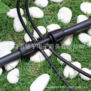 Connecteur de tuyau d'irrigation goutte à goutte, raccord en T droit, coude noir en PP, joint de tuyau d'eau pour système d'arrosage automatique de jardin - Product Image 3