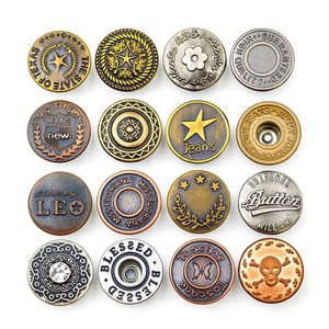 Tùy Chỉnh Logo Thương Hiệu Kim Loại Đồng Brass Denim Nút Và Đinh Tán Nhà Sản Xuất Mạ <span class=keywords><strong>Jeans</strong></span> Nút Cho Quần Áo <span class=keywords><strong>Jeans</strong></span> Denim - Product Image 4